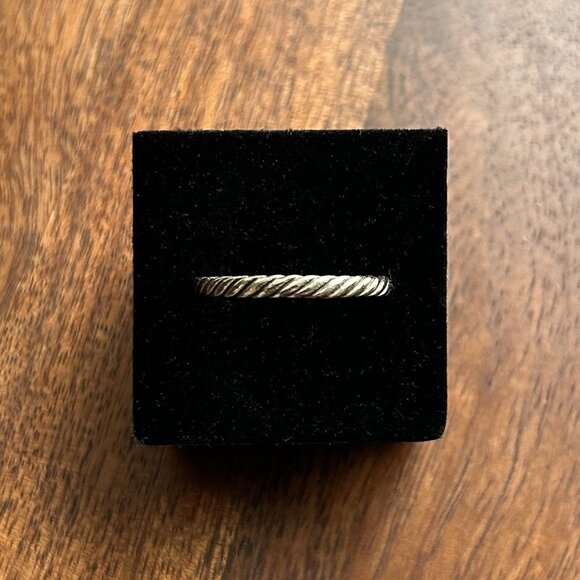 David Yurman Jewelry - DAVID YURMAN Stack Ring 925 Sterling Silver 3mm Size 9